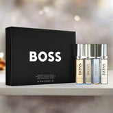 Hugo Boss Bottled 4 Piece Gift Set: Eau de Parfum 10ml, Eau de Toilette 10ml, Parfum 10ml, Infinite Eau de Parfum 10ml Hugo Boss Bottled 4 Piece Gift Set: Eau de Parfum 10ml, Eau de Toilette 10ml, Parfum 10ml, Infinite Eau de Parfum 10ml